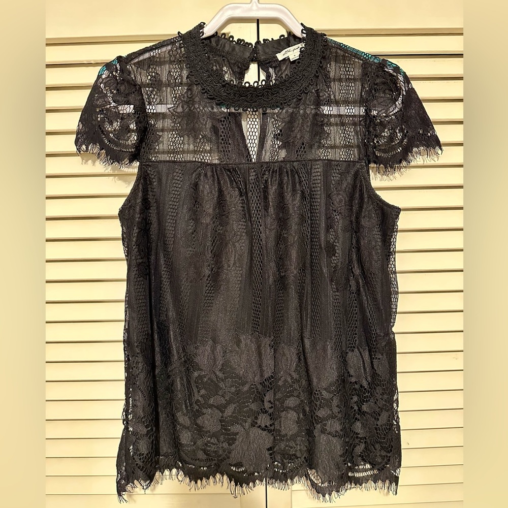 Black Lace Blouse